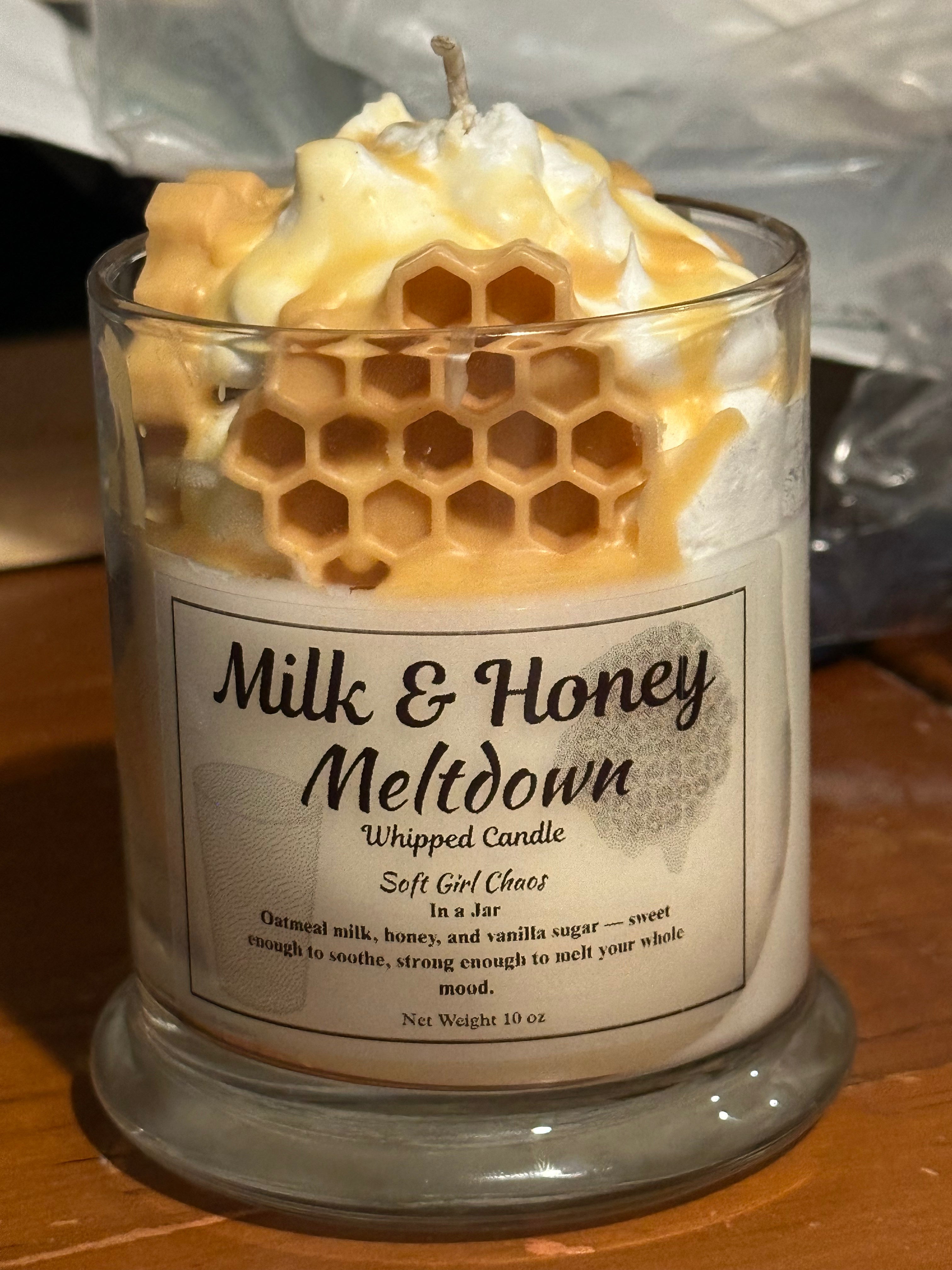 Milk & Honey Meltdown Whipped Candle